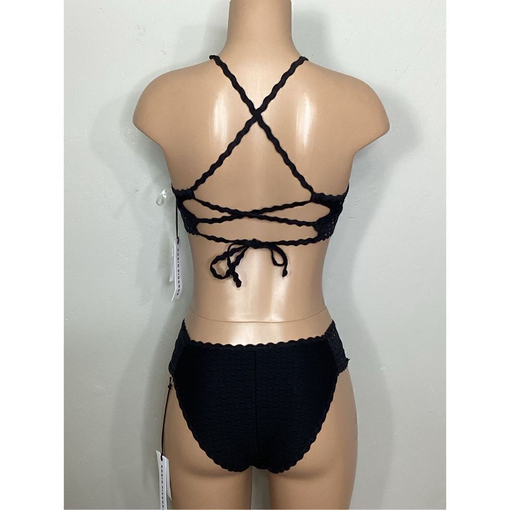 New. Robin Piccone black crochet bikini. XS. Retails $ 189 - Picture 3 of 14